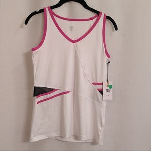 NWT Tail moisture wicking top tennis golf Small white black pink